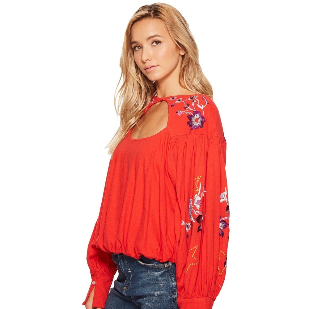 Free people embroidered top